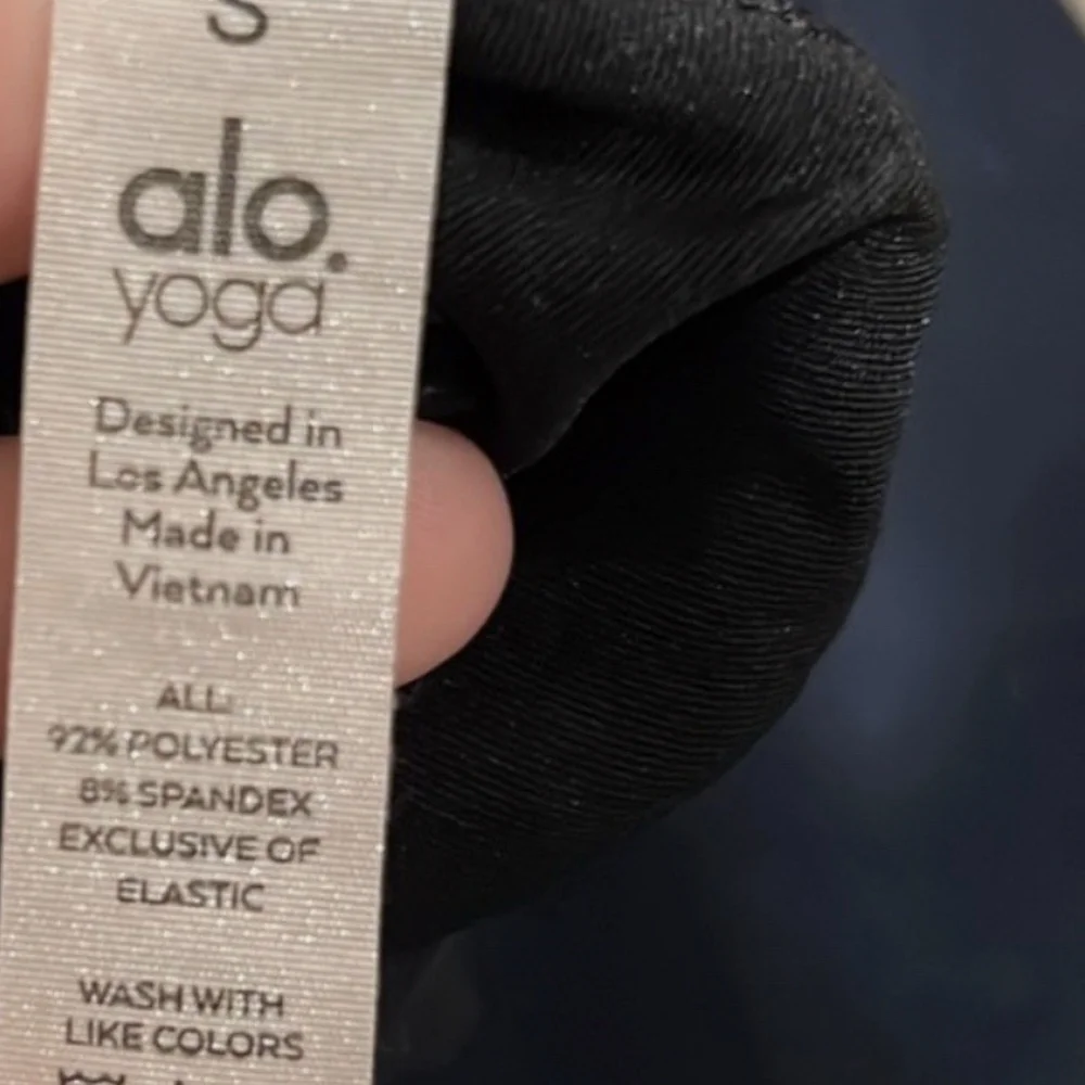 Alo Yoga Varsity Mini Tennis Skirt Black Size Small